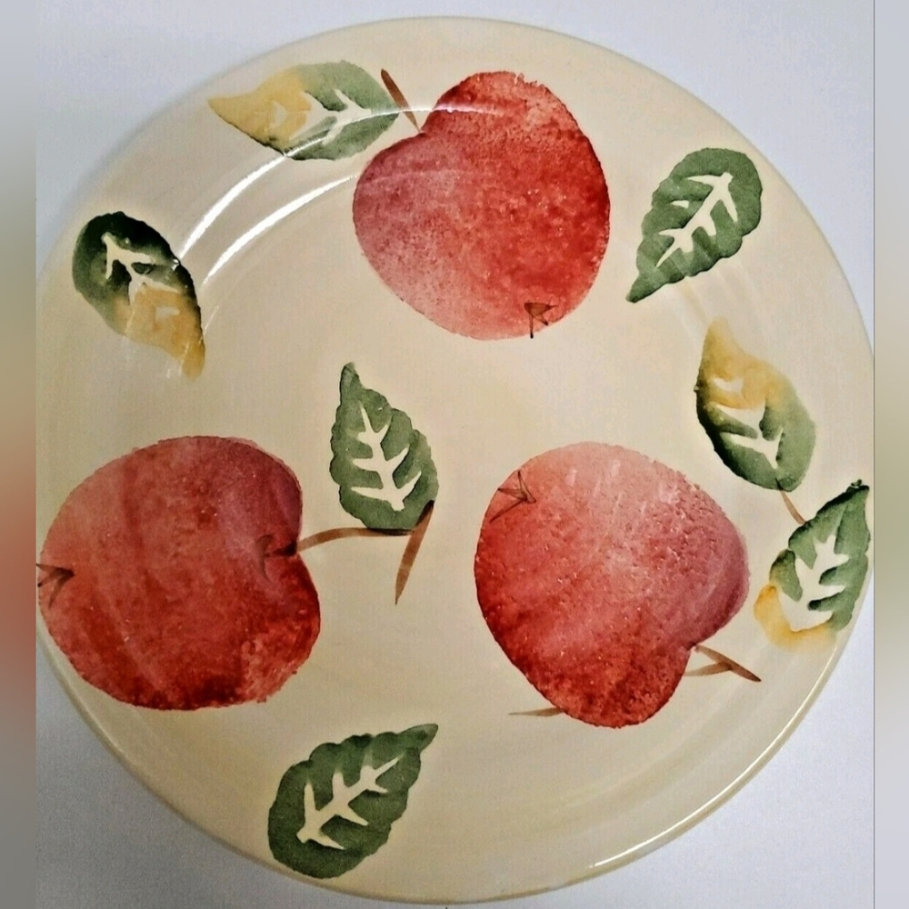 Culinary Arts Studio Collection 8.5" Fruit Motif Country Cottage Style Plate